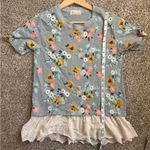 🦋 Lucky Girl Blue White Pink Short Sleeve T Photo 5