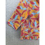 Allison Daley  Women's Button Down Shirt Short Sleeve Orange Size 12 Petite Photo 9