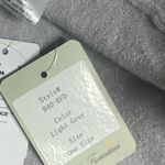 La Fiorentina Rex Rabbit Fur Sparkle Light Grey Poncho O/S Gray Size undefined Photo 9