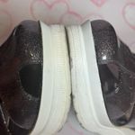 Refresh  Women’s Purple Sparkle Glitter Plastic Jelly Chunky Platform Sandals 9M Photo 5