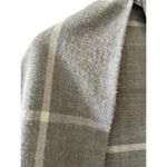 J.Crew 2 for $30 Gray Oversized Plaid Blanket Scarf Fringe Throw Photo 1