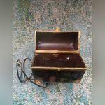 Vintage Lisette New York tortoise lacquer box handle top purse Brown Photo 5