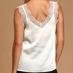 Lulus Women’s Forever Flirty White Lace Cami Top in white size Small Photo 2