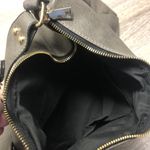 Large Gray Faux Leather Purse Photo 7