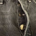 Good American Bombshell Denim Shorts Distressed Frayed Hem Black Wash Size 4/27 Photo 5