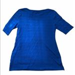 Charter Club  Textured Blue Shirt NWT Photo 3