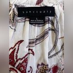 Sanctuary Anthropologie  Prairie Days Smocked Long Sleeve Top Size Large Photo 2