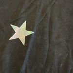 Chrldr Women’s Black Holographic Stars Wide T Photo 1