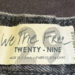 Free People We The Free Loving Good Vibrations Denim Shorts Sulfur Black Sz 29 Photo 3