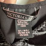 Victoria's Secret NWT VICTORIA’S SECRET Black Crushed Velvet Bodysuit Women’s M/L long sleeve sexy Photo 4
