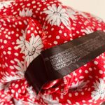 ZARA  Red Floral Daisy Print Midi Dress Red White size S Photo 13