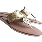 Jack Rogers Boating Jacks Flip Flop Sandals in Light Gol Photo 0