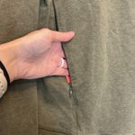 Lululemon Olive Green V-Neck Sweater VNeck Long Sleeve Top Kangaroo Pockets Photo 4