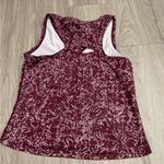 Nike Women's Burgundy and White Tank Top Photo 2