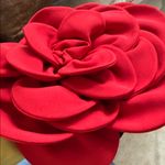 Elegant Black Dress with a huge red rose Floral Accent size large Photo 12