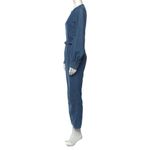 Rachel Comey Blue Chambray Long Balloon Sleeve Slit Jumpsuit sz 2 Photo 7