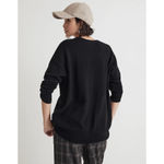 Madewell V Neck Relaxed Cardigan Long Sleeve Black Wool Blend XXS NWT Photo 4