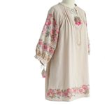 Chicwish Bohemian Florist Tassel Embroidered Tunic Mini Dress Size Medium EUC #VEG-0016 Photo 6