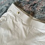 Anne Klein  tan stretchy ankle crop pant size 8 NWOT Photo 4