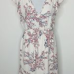 Sienna Sky White Floral Ruffle Sleeve Dress Size Medium Photo 1