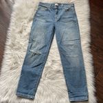 Sneak Peek High Rise Girlfriend Jeans Blue Size 31 Photo 1