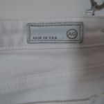 AG Adriano Goldschmied AG The Stevie Ankle Slim Straight Distressed White Jeans 26R Photo 4