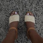 American Eagle NWT  Outfitters Tan and Cream Wedges Photo 7