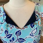 Enfocus Studio Bright Sky Blue Floral Dress Party Office Exec Travel Photo 5