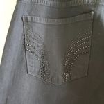 NYDJ Marilyn Tummy-Control Straight-Leg Jeans Womens Size 12 Navy Stud Photo 7