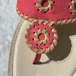 Apostrophe  Women’s Jaclyn Thong Sandals Coral Genuine Leather size 7 Photo 6