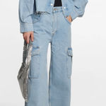 AGOLDE  Minka Cargo Jeans Size‎ 28 Realm Light Wash Photo 0