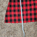Fisoul Red & Black Plaid Lined Skirt Size Medium NWT Cute Mini High Waisted Photo 4