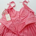 Tularosa Poppy Midi Dress in Watermelon Pink Medium Photo 10