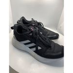 Adidas Black and White Athletic Sneaker Photo 5