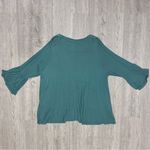 Olivia Sky  Teal Blouse with Flared Sleeves Photo 11