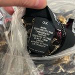 Catherines Black Label Sheer Top Embroidered Floral Print Cropped Open Cardigan Size 0X Photo 4