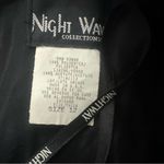 VTG 90 Y2K Prom Dress Black Whimsigoth Glam Vamp Satiny Slinky Sexy Maxi Gown 12 Photo 3