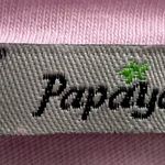 Papaya “Baby Girl” pink embroidered gathered cotton modal crop top, size S boho Photo 2