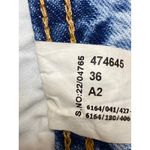 ZARA  Blue Distressed Raw Frayed Hem High Rise Bootcut Flare Denim Jeans Pants 4 Photo 4