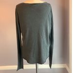 Truly Madly Deeply Urban Outfitters  dark gray long sleeve button front top Photo 2
