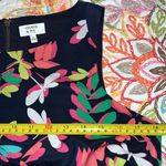 Crown & Ivy  size 6 neon dragonfly shift dress sleeveless zips up back lined Photo 4