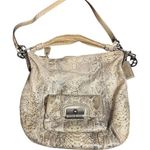 Coach  Kristen Brown Tan Embossed Python‎ Leather Purse Hobo E1026 15361 Photo 0