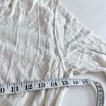 Free People  Diamond Head Embroidered Midi Dress Raw Linen Ivory Boho XS Photo 8