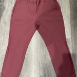 EXPRESS  Columnist Mid Rise Ankle Burgundy Dress Pants Photo 0