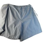 Denim & Co  Chambray Blue Faux Wrap Skirt Skort Tie Flap Front Womens L A103284 Photo 2