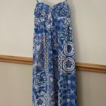 Farm Rio EUC Blue Tile Dream Sleeveless Maxi Dress size medium Retails $245 Photo 6