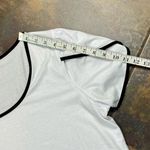 Women’s Large White Short Petal Sleeve Tee Shirt White Photo 3