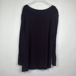 BP  Classic Black Scoop Neck Long Sleeve Hi-Low Hem Tee Shirt Size Small Photo 5