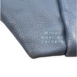 Henri Bendel  Large Tote Zipper Shoulder Bag Satchel Gray Leather Lock Photo 9