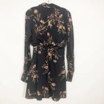 Equipment  Long Sleeve V-Neck Floral Faux Wrap Dress Size XS Photo 8